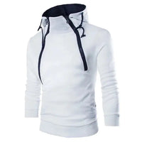 Men's High Neck  Hooded Pullovers