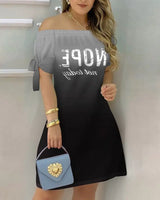 Women Off Shoulder Summer Mini Dress