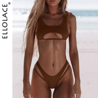 High Cut Hollow Out Micro Swimwear