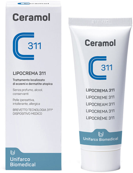 CERAMOL Lipocream 311 - Localized treatment, eczema and atopic dermatitis 50ml