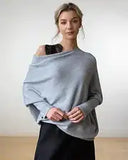 Off Shoulder Draped Jumper