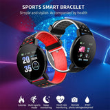 Bluetooth Smartwatch Blood Pressure Monitor Unisex and Fitness Tracker- USB Charging_8