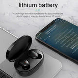 Wireless Headphones Stereo Headset Mini Earbuds with Mic- USB Charging_10