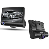HD Front Rear & Interior Three Lens Car Dashboard Camera- Car Charger_1