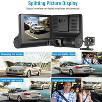 Full HD Front Rear & Interior Three Lens Car Dashboard Camera_7