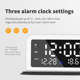 LED Digital Alarm Clock and Wireless Phone Charger- USB Powered_13