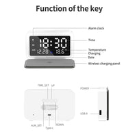 LED Digital Alarm Clock and Wireless Phone Charger- USB Powered_14