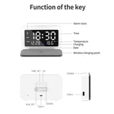 LED Digital Alarm Clock and Wireless Phone Charger- USB Powered_14