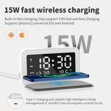 LED Digital Alarm Clock and Wireless Phone Charger- USB Powered_7