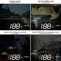 HUD Car Display Overs-speed Warning Projecting Data System- USB Powered_10