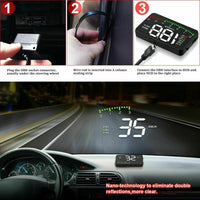 HUD Car Display Overs-speed Warning Projecting Data System- USB Powered_11