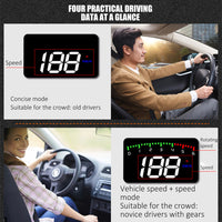 HUD Car Display Overs-speed Warning Projecting Data System- USB Powered_4