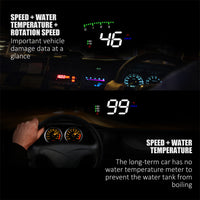 HUD Car Display Overs-speed Warning Projecting Data System- USB Powered_5
