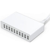 60W 10 USB Port Desktop Travel Family Wall Plug Charger_2