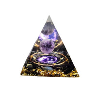 Natural Obsidian Stone Healing Energy Chakra Pyramid_0