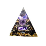 Natural Obsidian Stone Healing Energy Chakra Pyramid_0