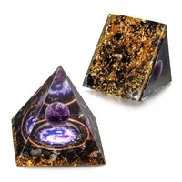 Natural Obsidian Stone Healing Energy Chakra Pyramid_3