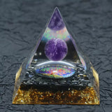 Natural Obsidian Stone Healing Energy Chakra Pyramid_8