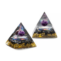Natural Obsidian Stone Healing Energy Chakra Pyramid_10