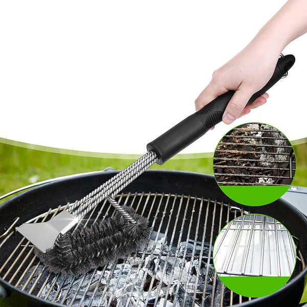 Heavy Duty Grill Brush & Scraper with Carrying Bag – AKIRA-PRO-SUPPLIES