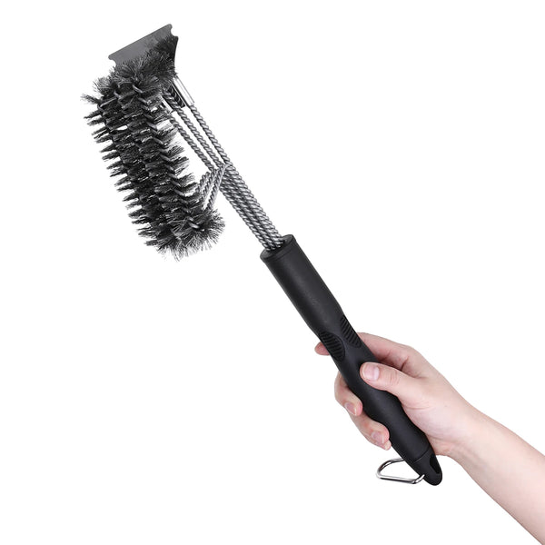 Heavy Duty Grill Brush & Scraper with Carrying Bag – AKIRA-PRO-SUPPLIES