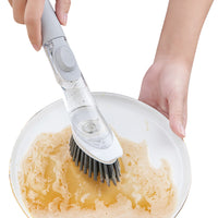 Soap Dispensing Dishwashing Pots and Pans Wand Scrubber_0