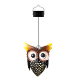 Solar Powered Rustic Decorative Outdoor LED Owl Lamp_0
