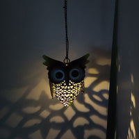 Solar Powered Rustic Decorative Outdoor LED Owl Lamp_3