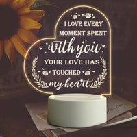 Love Expressing Acrylic Night Light Ideal Gift for Wife - USB Plugged In_7