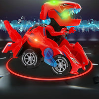 2 IN 1 Automatic Transforming Dinosaur Toy Car with LED Light and Music- Battery Operated_14