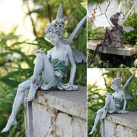 Sitting Fairy Statue for Garden Housewarming Garden_11