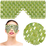 Jade Eye Mask Reusable 100% Natural Green Facial Stone Mask for Hot & Cold Anti-Aging Therapy_0
