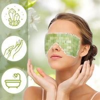 Jade Eye Mask Reusable 100% Natural Green Facial Stone Mask for Hot & Cold Anti-Aging Therapy_7