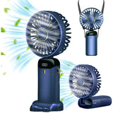 Portable Digital Display Foldable Aromatherapy Fan - USB Rechargeable_2