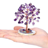 Healing Crystal Tree on Agate Slice Base Money Tree_4