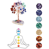 Healing Crystal Tree on Agate Slice Base Money Tree_5