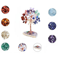 Healing Crystal Tree on Agate Slice Base Money Tree_10