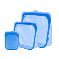 Pack of 3 High Temperature Silicone Reusable Grocery Food Bag_3