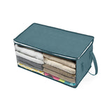 Non-Woven Quilt Clothes Organizing Storage Box with Lids_2