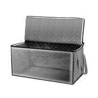 Non-Woven Quilt Clothes Organizing Storage Box with Lids_0