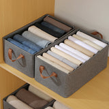 Large Capacity Fabric Storage Open Organizers with Handles_1