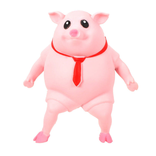 Stress Relief Animal Toy Figure Stretchable Decompression Toy Pig_0