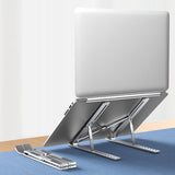 9 Levels Height Adjustable Alumiinum Alloy Portable Laptop Stand_12