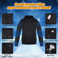 Unisex USB Heating Hoodies