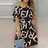 Women Off Shoulder Summer Mini Dress