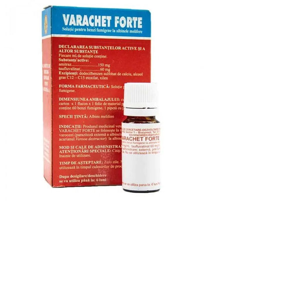 VARACHET FORTE - amitraz - 6.5ml - fumigant strips FOR BEES