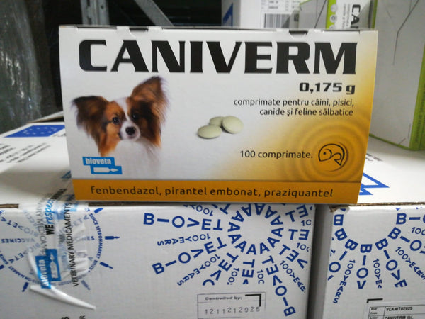 CANIVERM Junior 0.175g All Wormer For Dog and Cat 100 Tablets
