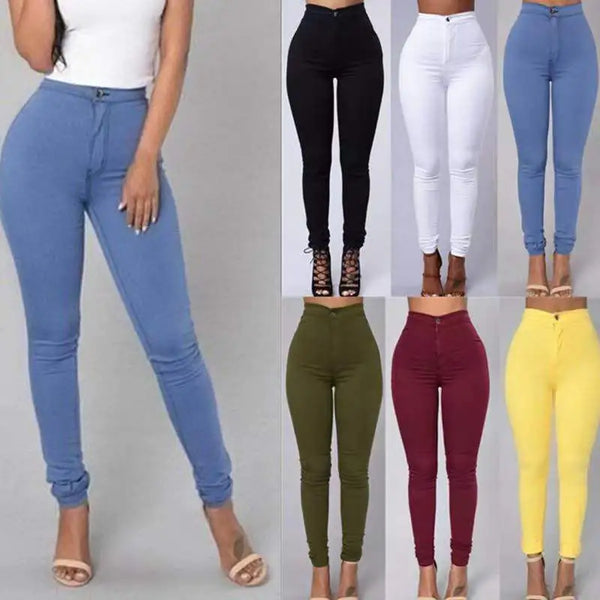 Women's High-Waist Skinny Jeans