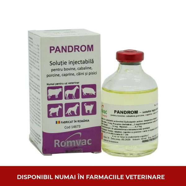 PANDROM anti-inflammatorio - anti-allergico -bovini, cavalli , suini, ovini, caprini , cani , gatti