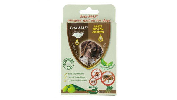 Ecto-MAX L 3x3ml Pipette SPOT ON natural antiparasitic for Dog 3 Monthas protect